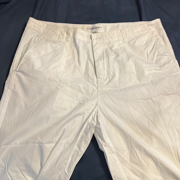 Calvin Klein Pants Mens White Khaki Pants Poshmark